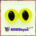 1 Pair Lemon Yellow Hand Painted Safety Eyes Plastic eyes Animal eyes Amigurumi eyes